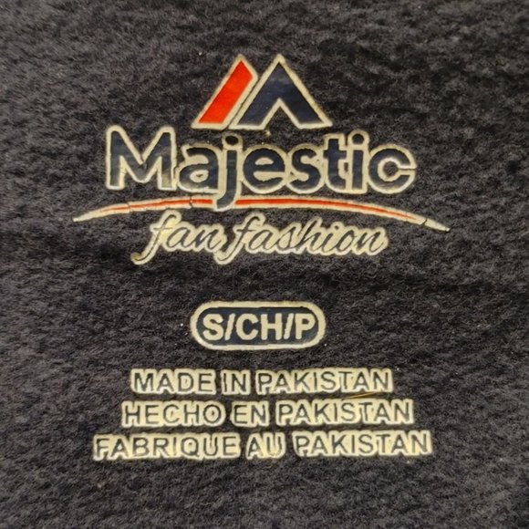 Majestic Fan Fashion Denver Broncos Women's Navy Blue Zip UP Hoodie Small - Picture 3 of 4